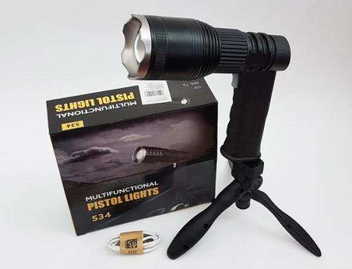 Multifunctional Rechargeable Pistol Light With Tripod Stand and Much More. Collections Are Allowed.