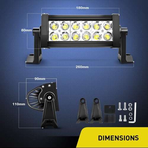 Cool White 36W LED 3D Lens Light Bar with Spot Beam 10V~32V DC. Special Offer. Collections Allowed.