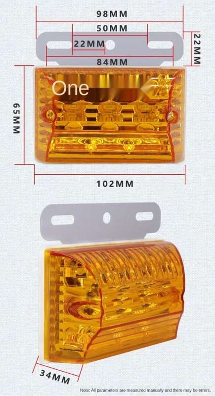 2Pces Side Marker Trailer Lights Indicator Lamps. Universal Truck, Van, PickUp. Collections Allowed.
