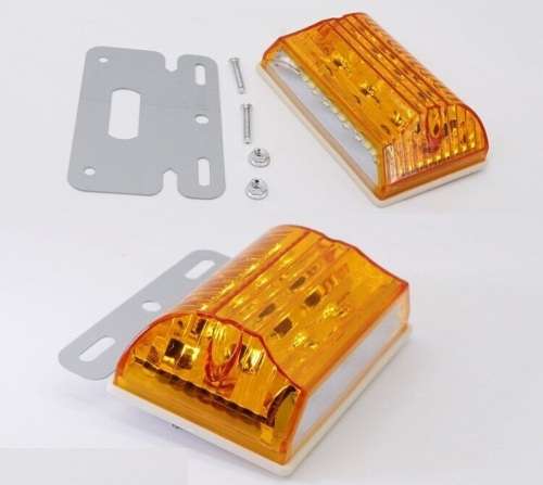 2Pces Side Marker Trailer Lights Indicator Lamps. Universal Truck, Van, PickUp. Collections Allowed.