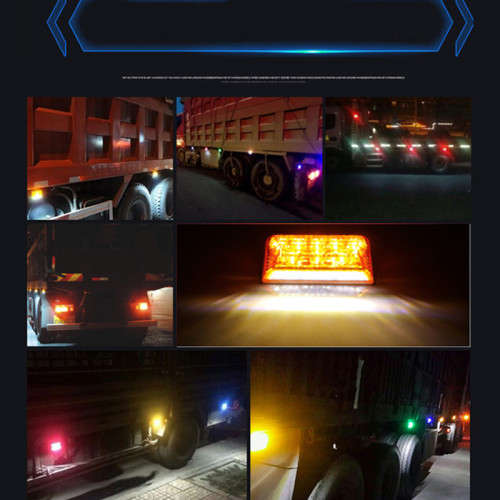 2Pces Side Marker Trailer Lights Indicator Lamps. Universal Truck, Van, PickUp. Collections Allowed.