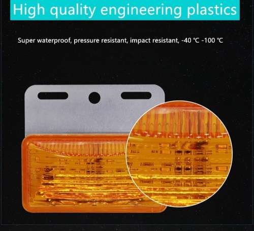 2Pces Side Marker Trailer Lights Indicator Lamps. Universal Truck, Van, PickUp. Collections Allowed.