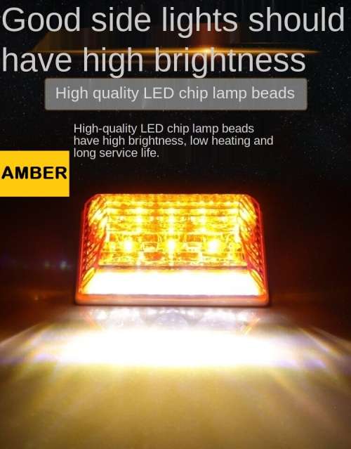 2Pces Side Marker Trailer Lights Indicator Lamps. Universal Truck, Van, PickUp. Collections Allowed.