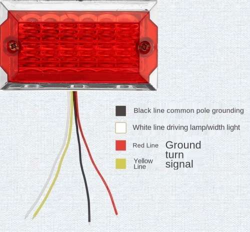 2Pces Universal 24V Truck Van PickUp Side Marker Trailer Lights Indicator Lamps. Collections Allowed