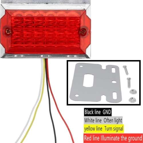 2Pces Universal 24V Truck Van PickUp Side Marker Trailer Lights Indicator Lamps. Collections Allowed
