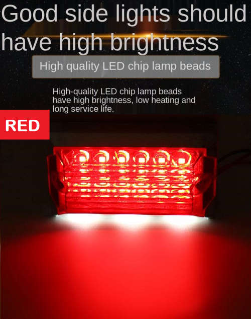 2Pces Universal 24V Truck Van PickUp Side Marker Trailer Lights Indicator Lamps. Collections Allowed