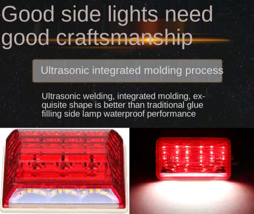 2Pces Universal 24V Truck Van PickUp Side Marker Trailer Lights Indicator Lamps. Collections Allowed