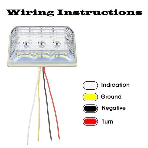 2Pces Side Marker Trailer Lights Indicator Lamps. Universal Truck, Van, PickUp. Collections Allowed.
