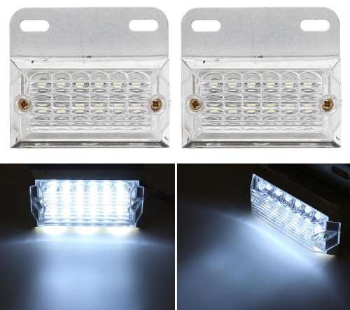 2Pces Side Marker Trailer Lights Indicator Lamps. Universal Truck, Van, PickUp. Collections Allowed.