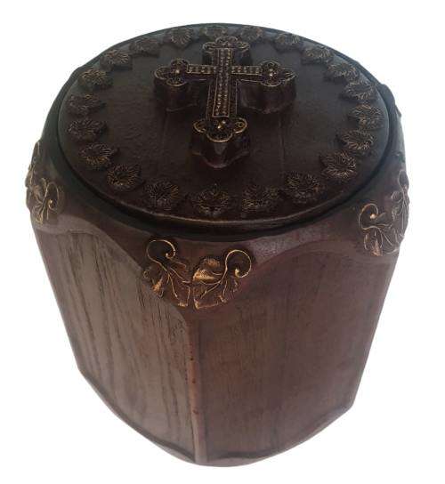 DECORATED BUDDED CROSS Ice Bucket. Brand New Product. Collections are allowed.