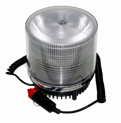 LED Magnetic Warning Strobe Emergency Beacon Light COOL WHITE 12V. Collections Are Allowed.