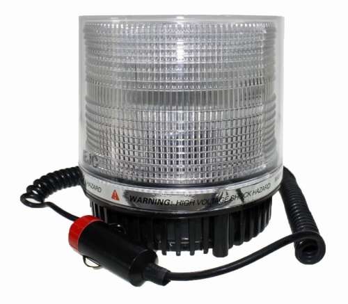 LED Magnetic Warning Strobe Emergency Beacon Light COOL WHITE 12V. Collections Are Allowed.