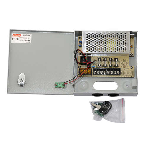 CCTV POWER SUPPLY BOX: 4 CHANNELS 5A 12V DC. Collections are allowed.