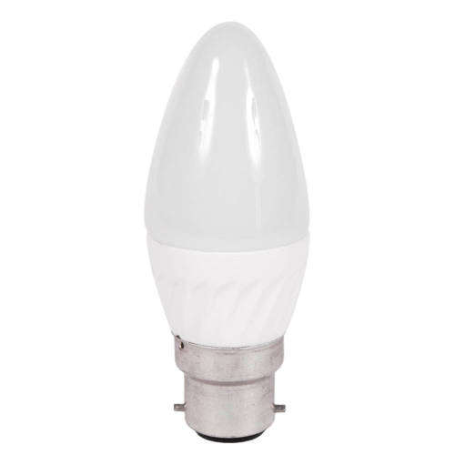 LED Light Bulbs: Bayonet Cap B22 Candle Design. Collections are allowed.