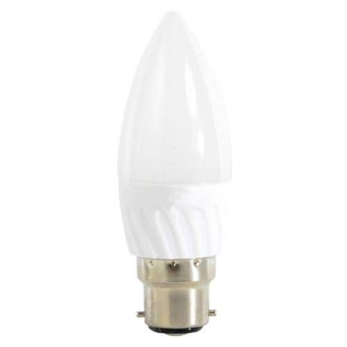 LED Light Bulbs: Bayonet Cap B22 Candle Design. Collections are allowed.