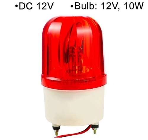NEW STOCK Red 12V Emergency Warning Signal Rotary Siren Alarm Lamp 12V 10W. Collections Are Allowed.
