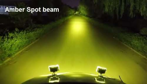 24W LED 3D Lens Light Bar with Amber Spot Beam 10V~32V DC On Special Offer. Collections Allowed.