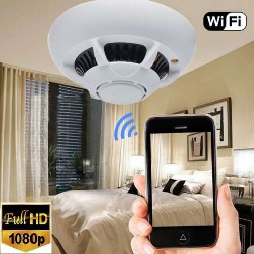 New Wireless Spy Smoke Detector HD Camera with P2P WiFi and Motion Detection. Collections Allowed
