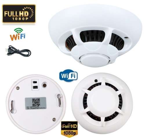 New Wireless Spy Smoke Detector HD Camera with P2P WiFi and Motion Detection. Collections Allowed