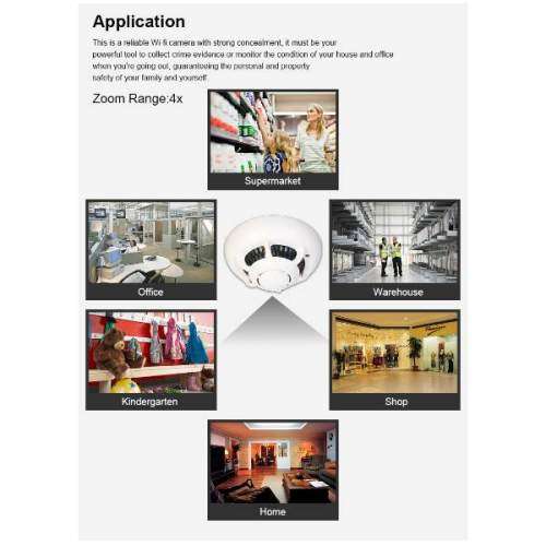 New Wireless Spy Smoke Detector HD Camera with P2P WiFi and Motion Detection. Collections Allowed