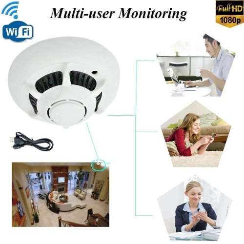 New Wireless Spy Smoke Detector HD Camera with P2P WiFi and Motion Detection. Collections Allowed