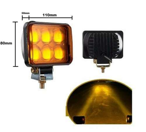 18W LED 4D Lens Work Spot Light Bar with Flood Beam 10V~32V DC Special Offer. Collections allowed