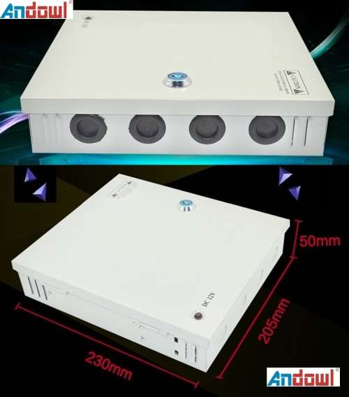 Power Supply Box with 9 Port Channels, Fuses, 15A and AC 110-220V to DC 12V. Collections are allowed