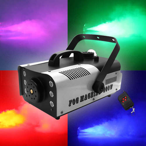 Heavy Duty Professional Smoke Fog Machine with RGB LEDs, Compact High Capacity. Collections Allowed.