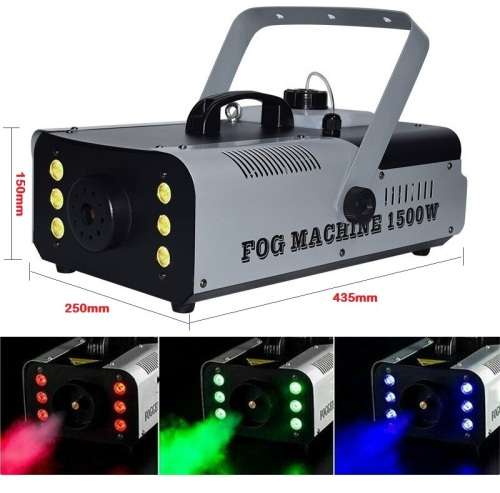 Heavy Duty Professional Smoke Fog Machine with RGB LEDs, Compact High Capacity. Collections Allowed.