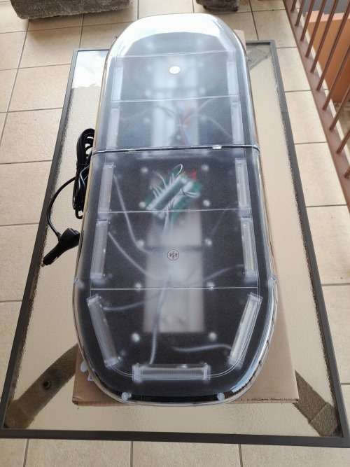 Construction Vehicle LED Flash Strobe Roof Top Amber Light Bar. Magnetic Mount. Collections Allowed.