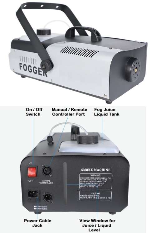 Professional Smoke, Fogger Machine 2000W Heavy Duty, Compact & High Capacity. Collections allowed.