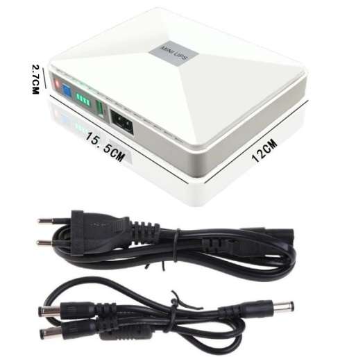 Mini UPS 8800mAh Portable Uninterruptible Power Supply Battery Back-Up. Collections allowed.