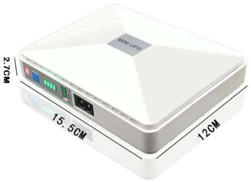 Mini UPS 8800mAh Portable Uninterruptible Power Supply Battery Back-Up. Collections allowed.