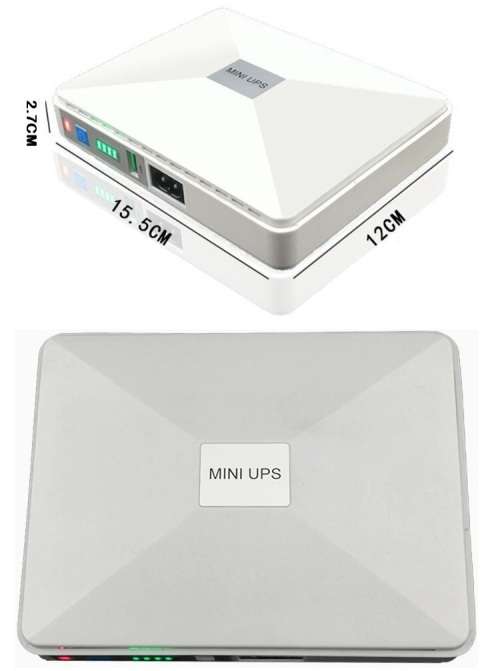 Mini UPS 8800mAh Portable Uninterruptible Power Supply Battery Back-Up. Collections allowed.