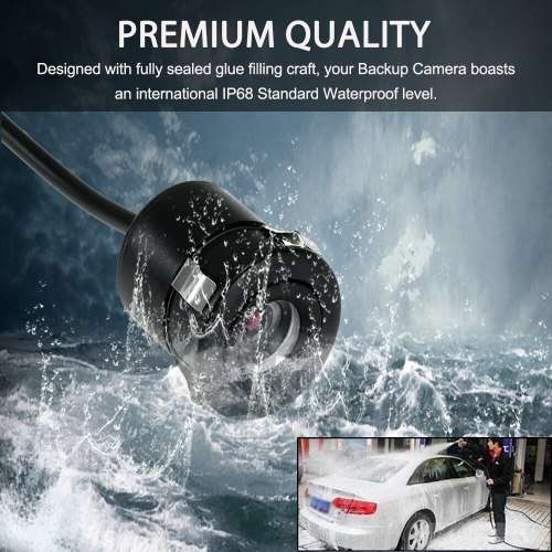 HD Wide Angle Car Rear View Reverse Parking Camera with CCD Technology. Collections allowed
