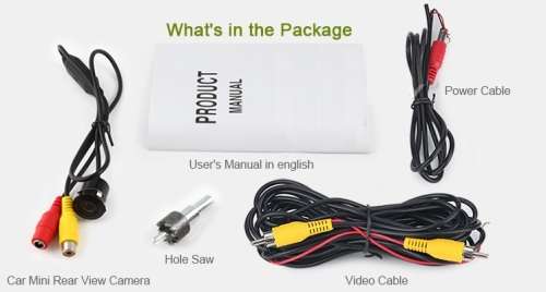 HD Wide Angle Car Rear View Reverse Parking Camera with CCD Technology. Collections allowed