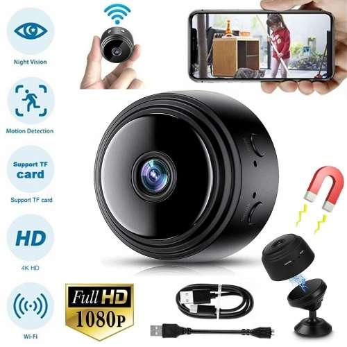WiFi Miniature Spy HD Camera. Portable with Night Vision, Motion Sensor and more Collections Allowed