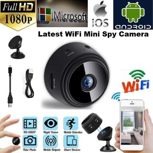 WiFi Miniature Spy HD Camera. Portable with Night Vision, Motion Sensor and more Collections Allowed
