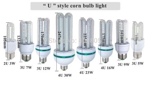 LED Light Bulbs: 12W U-Shape Energy Saver 220V E27 and B22. Collections allowed