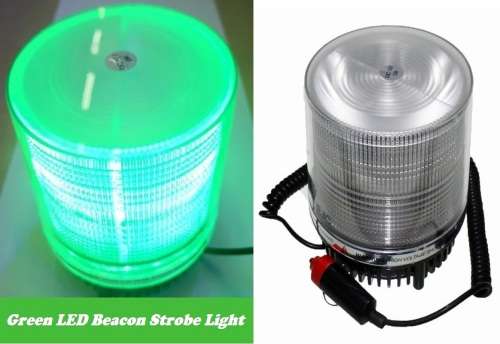 LED Magnetic Warning Strobe Emergency Beacon Light GREEN 12V. Collections are allowed.
