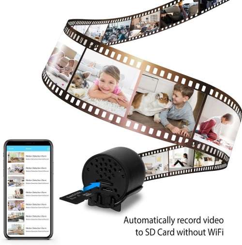 Mini WiFi Spy HD Camera. Portable with Night Vision, Motion Sensor and more Collections allowed
