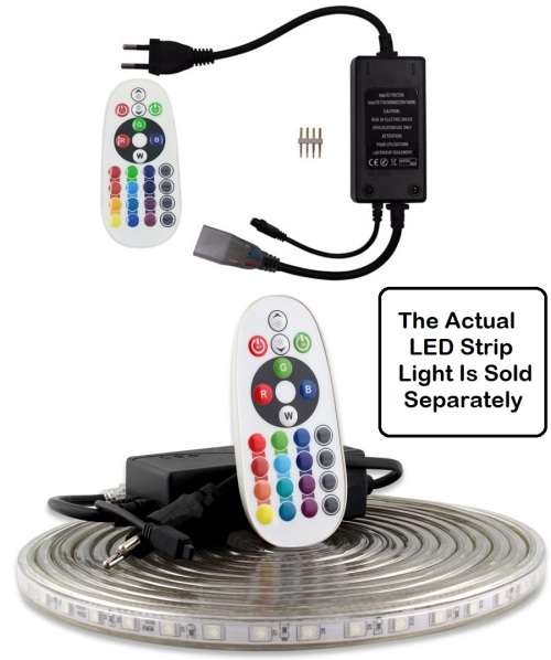 MultiColour RGB LED Wireless 15A Controller and Remote for 220V LED Strip Light. Collections Allowed