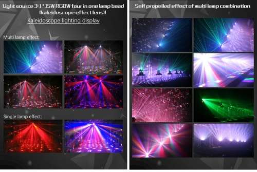 Professional RGBW LASER Disco Moving Head DBL Sided DMX512 Stage DJ Party Light. Collections Allowed