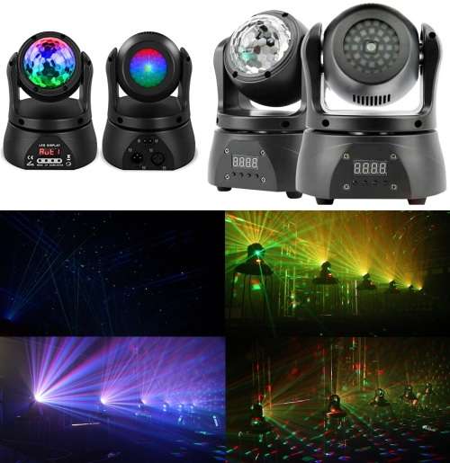 Professional RGBW LASER Disco Moving Head DBL Sided DMX512 Stage DJ Party Light. Collections Allowed
