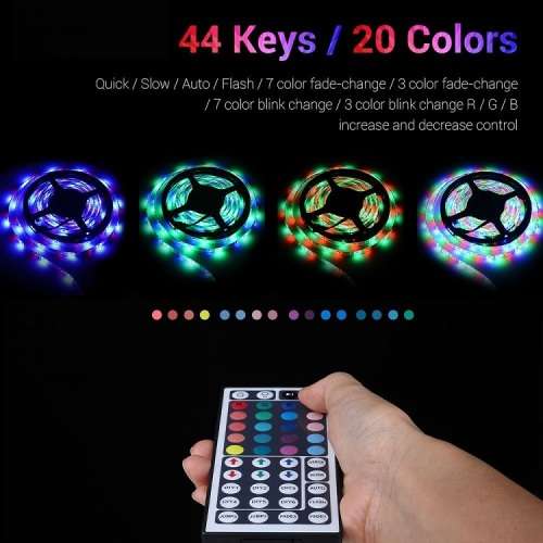 LED Strip Lights: 5-metre RGB Rolls with Adapter + Driver and Remote Control Kit Collections Allowed