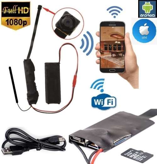 Wearable Mini WiFi Spy Camera HD Video Recorder, Motion Sensor Plus Much More. Collections Allowed.