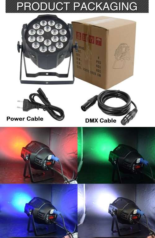 Professional Disco Stage DJ Party Wash LED Light DMX512 PARCAN 6in1 RGBWA. Collections Are Allowed.