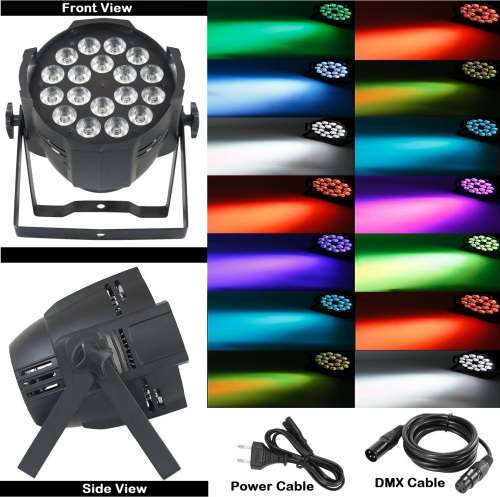 Professional Disco Stage DJ Party Wash LED Light DMX512 PARCAN 6in1 RGBWA. Collections Are Allowed.