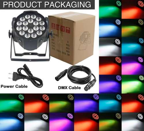 Professional Disco Stage DJ Party Wash LED Light DMX512 PARCAN 6in1 RGBWA. Collections Are Allowed.