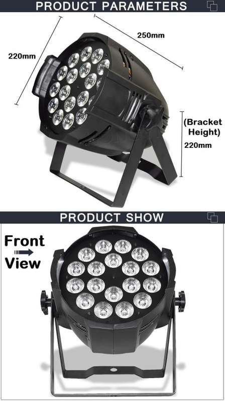 Professional Disco Stage DJ Party Wash LED Light DMX512 PARCAN 6in1 RGBWA. Collections Are Allowed.